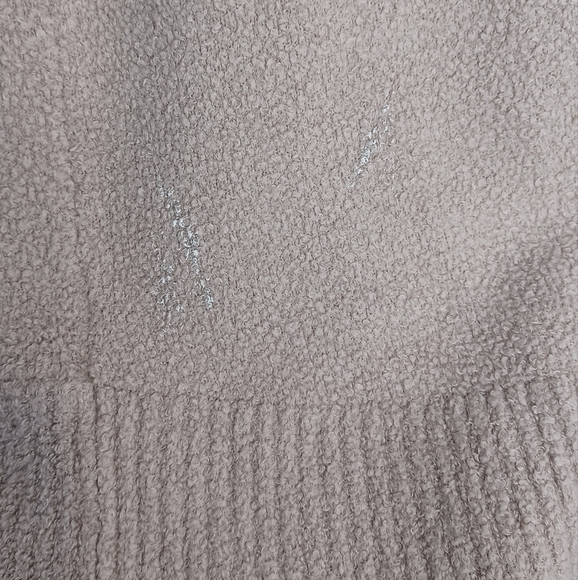 Barefoot Dreams Sz S Neutral Oatmeal Open Front Cardigan - Picture 13 of 13